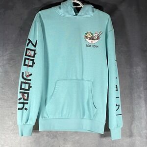 Zoo York Hoodie XS Anime Ramen Bunny & Shibu Inu Skater Graphic Y2K Pullover